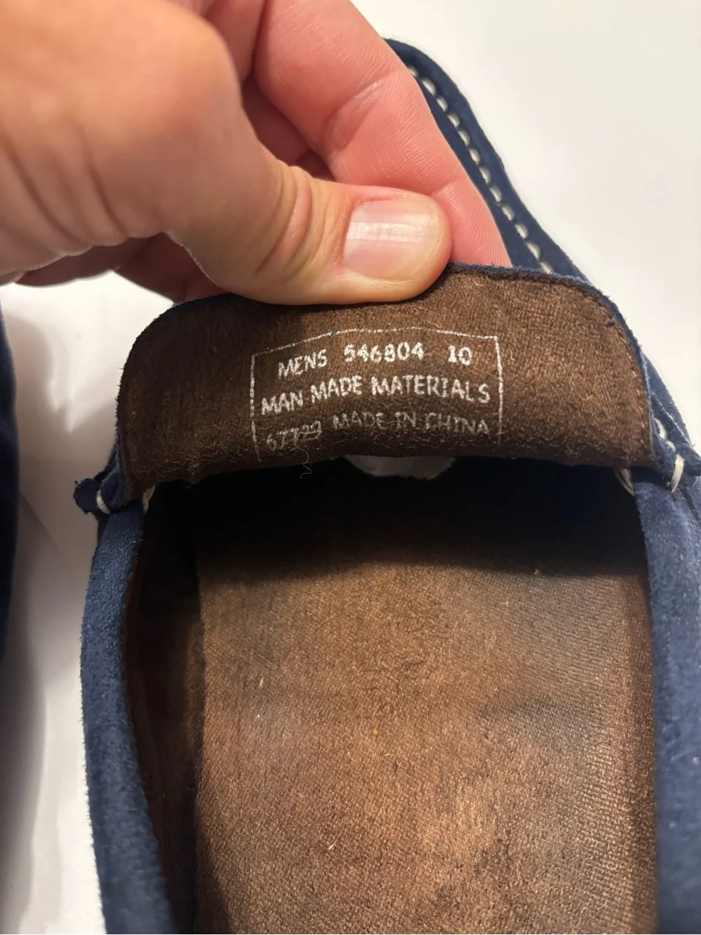 Z. Vaughn Men’s Size 10 Navy Blue Suede Horsebit Driving Loafers Slip On Moccasi